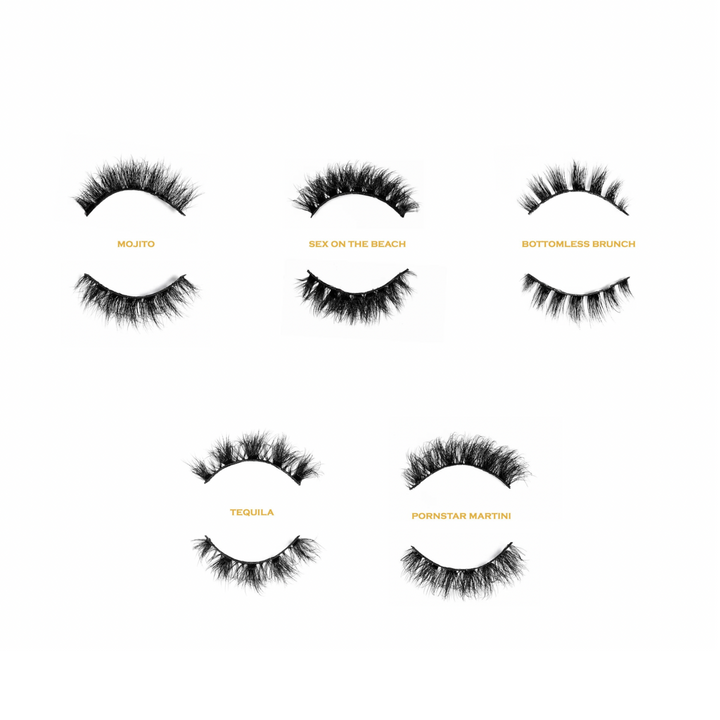 4 Pairs Of Lashes + Glue